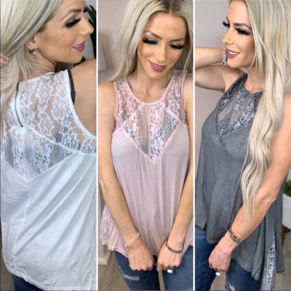 POL Lace Top Tank